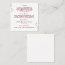 Elegante minimalistische Botanicals Bordeaux