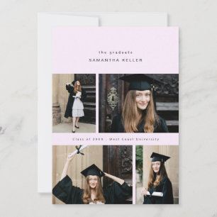 elegante minimalistische Collage mit 4 Fotos Fotok Ankündigung