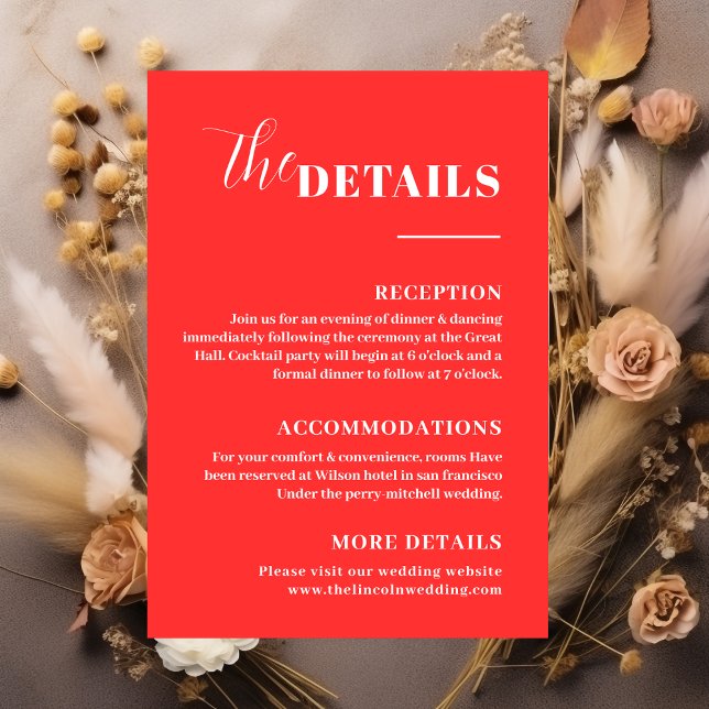 Elegante Minimalistische Detailkarte Begleitkarte (Von Creator hochgeladen)