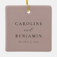 Elegante Minimalistische Dusty Mauve Calligraphy W