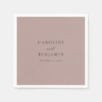 Elegante Minimalistische Dusty Mauve Calligraphy W