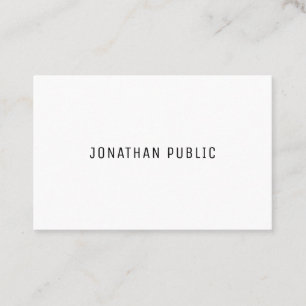 Elegante Minimalistische Einfache Vorlage Professi Visitenkarte