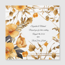 Elegante Minimalistische Einladung zur Hochzeit