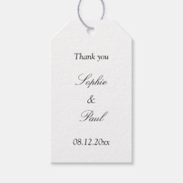 Elegante Minimalistische Gastgeschenk Hochzeit Vie Geschenkanhänger