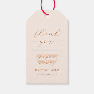 Elegante minimalistische geschlechtsneutrale Babyp Geschenkanhänger