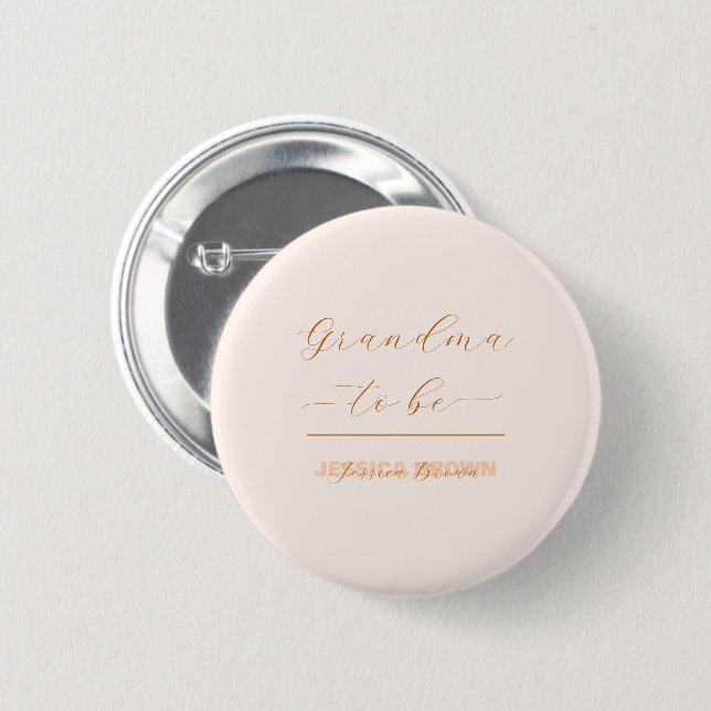 Elegante minimalistische geschlechtsneutrale werde button (Vorne & Hinten)
