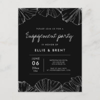 Elegante minimalistische Ginkgo Biloba-Gesprächspa