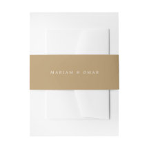 Elegante minimalistische Gold-Monogramm-Hochzeit