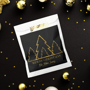 Elegante Minimalistische Goldgräber Geschenktütchen