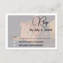 Elegante minimalistische graue Hochzeits-RSVP-Antw