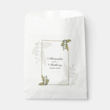 Elegante minimalistische Grün-Hochzeit
