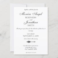 Elegante Minimalistische Heart Arrow Wedding