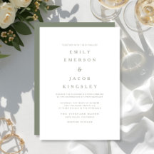 Elegante Minimalistische Hellgrüne Hochzeit 