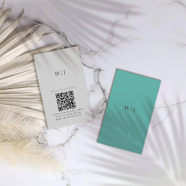 Elegante minimalistische Hochzeit Begleitkarte