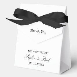 Elegante Minimalistische Hochzeit Dankeschön-Box Geschenkschachtel