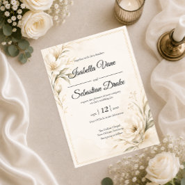 Elegante Minimalistische Hochzeit Einladung