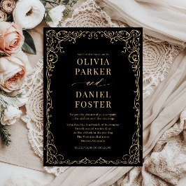 Elegante Minimalistische Hochzeit Einladung