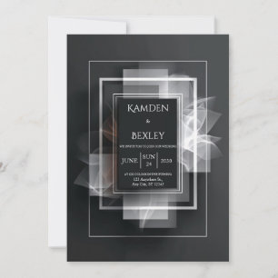 Elegante Minimalistische Hochzeit Einladung