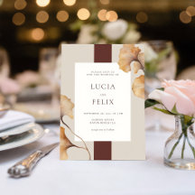 Elegante Minimalistische Hochzeit im Herbst