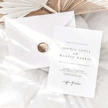 Elegante Minimalistische Hochzeit in Schwarz und W