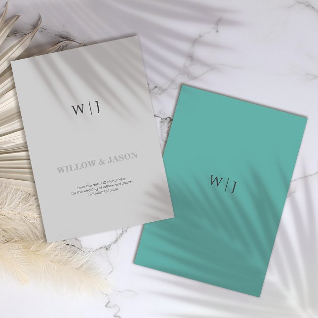 Elegante minimalistische Hochzeit Save The Date (Von Creator hochgeladen)