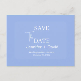 Elegante minimalistische Hochzeit - Save-the-Date- Postkarte