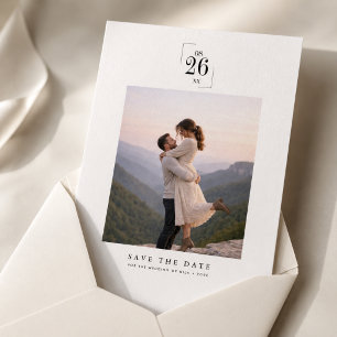 Elegante Minimalistische Hochzeit - Save-the-Date- Save The Date