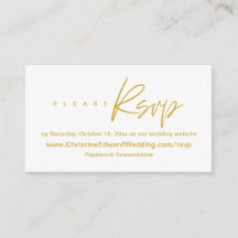 Elegante, Minimalistische, hochzeitliche Online-UA
