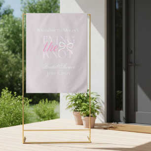 Elegante minimalistische Hochzeitsdusche 'Knoten b Wandteppich