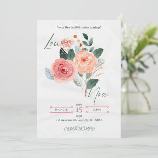 Elegante minimalistische Hochzeitseinladung Save The Date