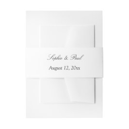 Elegante Minimalistische Hochzeitseröffnungsband Einladungsbanderole