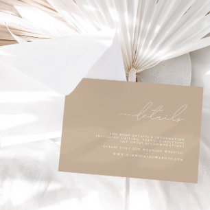 Elegante Minimalistische Hochzeitskarte RSVP Karte