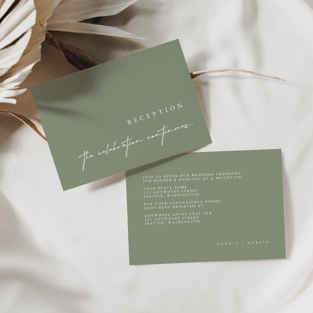 Elegante Minimalistische Hochzeitskarten RSVP Karte (Von Creator hochgeladen)