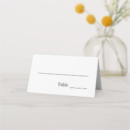Elegante Minimalistische Hochzeitstorte Platzkarte