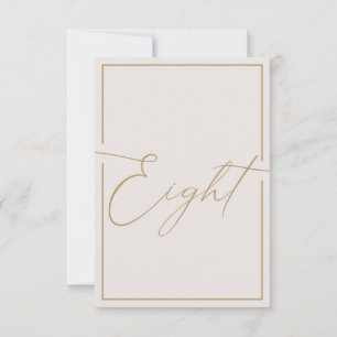 Elegante Minimalistische ivorische Kalligrafie-Tis Dankeskarte