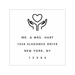 Elegante Minimalistische klassische reiche Permastempel