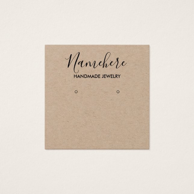 Elegante minimalistische Kraftohrring-Display-Kart (Vorderseite)