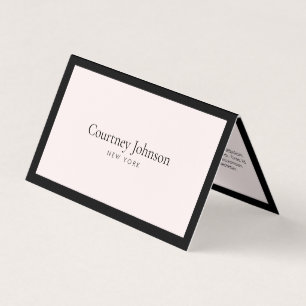 Elegante minimalistische Luxus-Boutique Schwarz/He Visitenkarten