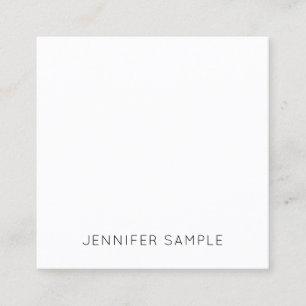 Elegante Minimalistische, moderne, einfache Design Quadratische Visitenkarte