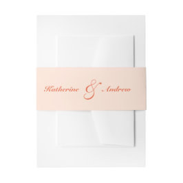Elegante Minimalistische, moderne Monogramm-Hochze Einladungsbanderole