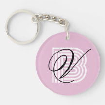 Elegante minimalistische moderne pinke Monogramm-S