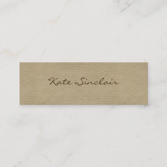 Elegante Minimalistische Moderne stilvolle Mini Mi Mini Visitenkarte (Vorderseite)