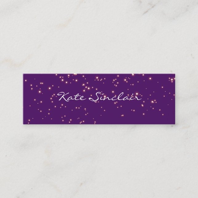 Elegante Minimalistische Moderne stilvolle Mini Mini Visitenkarte (Vorderseite)