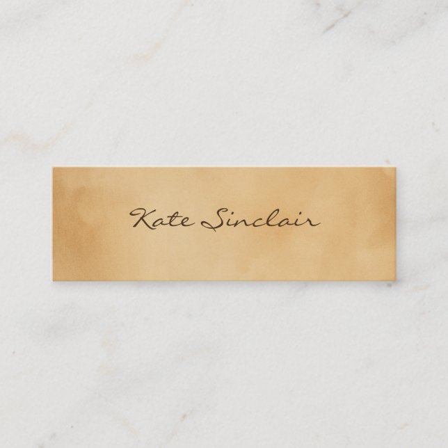 Elegante Minimalistische Moderne stilvolle Mini Mini Visitenkarte (Vorderseite)