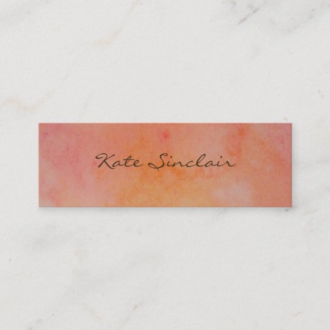 Elegante Minimalistische Moderne stilvolle Mini Mini Visitenkarte (Vorderseite)