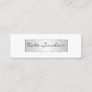 Elegante Minimalistische Moderne stilvolle Mini Visitenkarte