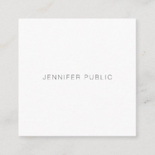 Elegante Minimalistische moderner Quadratische Visitenkarte