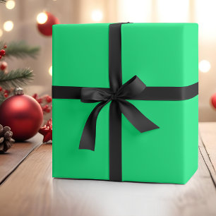 Elegante minimalistische Neon Spring Green Color Geschenkpapier