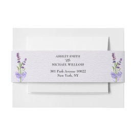 Elegante Minimalistische New Fashion Lavender Wedd Einladungsbanderole