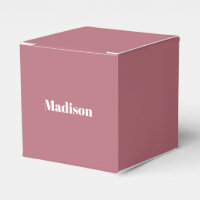 Elegante Minimalistische Rose Gold Weißer Name